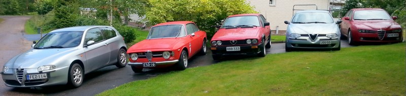 147, Junior, Alfetta, 156V6 ja 159 Jtdm