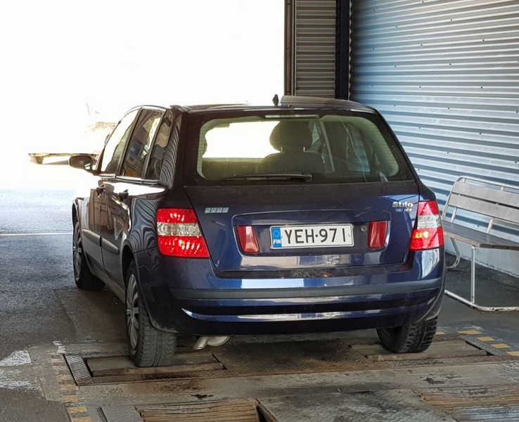 Fiat Stilo katsastuksessa Imatralla